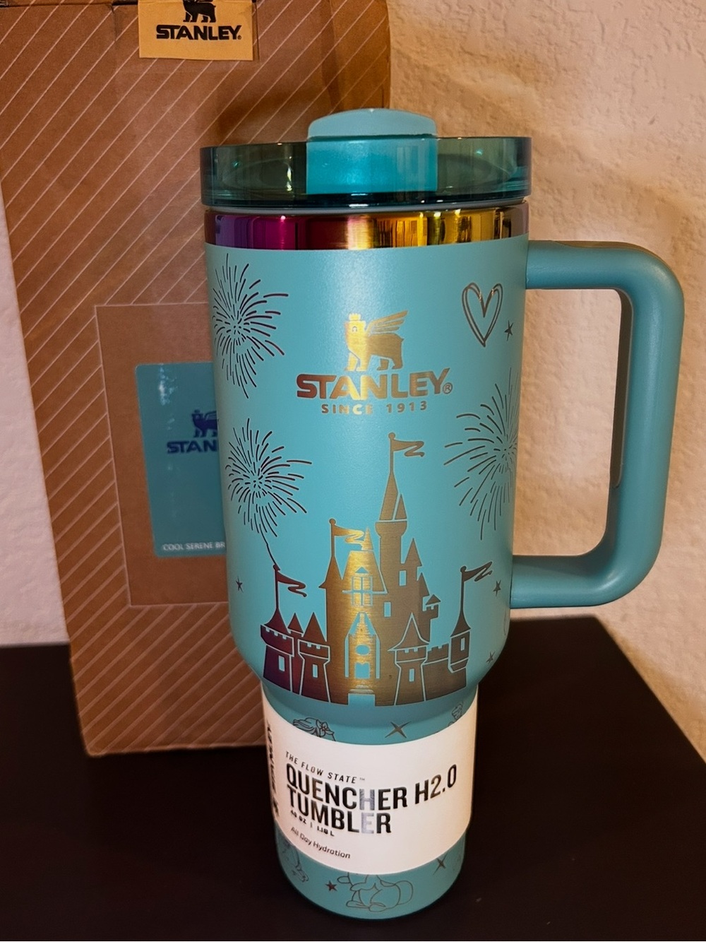 Turquoise Stanley, Magic Kingdom, 40oz, NEW